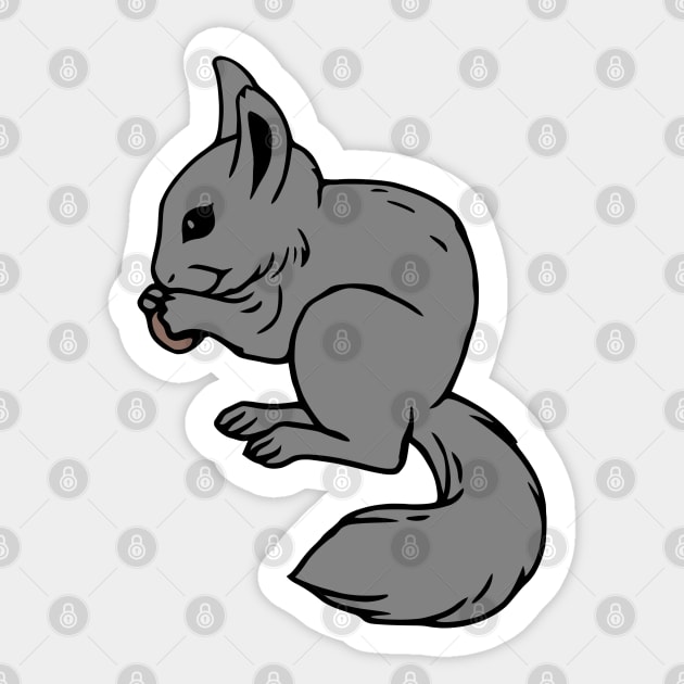 Chinchilla Sticker by KayBee Gift Shop